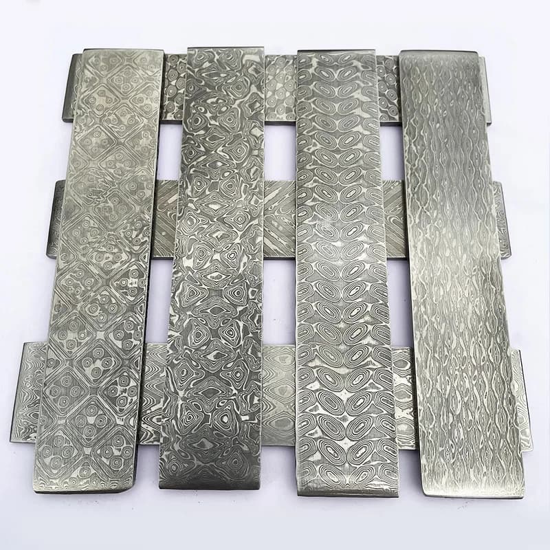 VG10 Sandwich Damascus Steel Knife Blank for DIY Knife Making Heat Treated Stainless Steel Blade Material